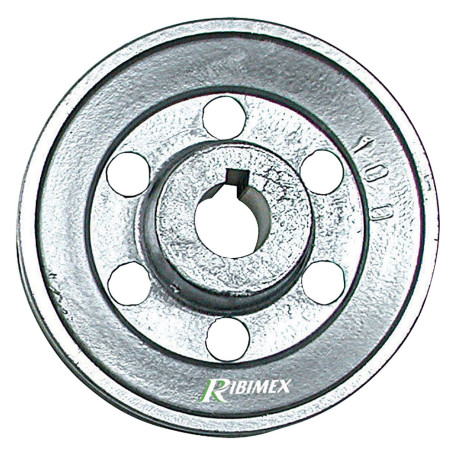 PULEGGIA PER MOTORE 1 gola -  diametro  100 - asse 19 mm