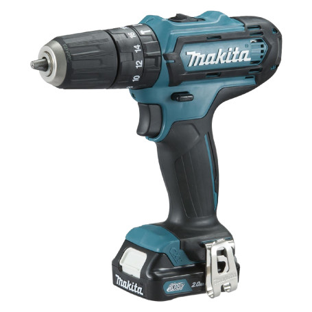 TRAPANO AVVITATORE A BATTERIA CON PERCUSSIONE  HP333DSAJ  12V - 2 x 2