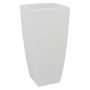 VASO QUADRO 'STILO LAMP' cm 40x40xh.90 lt.20 ghiac./luc.bia.