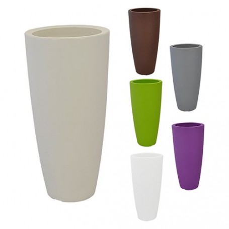 VASO TONDO 'STILO' Ø cm 33 x h 70 - 12 lt. marrone