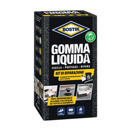 KIT RIPARAZIONE GOMMA LIQUIDA IMPERMEABILIZZANTE 5 pezzi