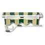 TENDA DA SOLE AVVOLGIBILE cm.300 x H.200 - verde/bianco