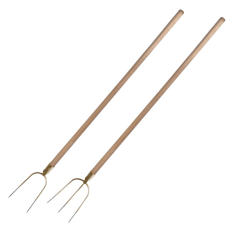 FORCA DA FIENO  TOP QUALITY  2 denti - con manico cm. 140