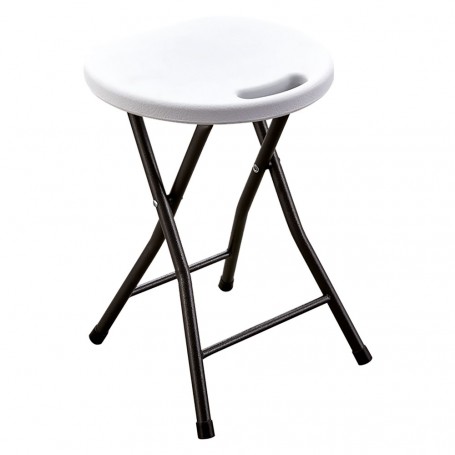 SGABELLO PIEGHEVOLE 'PARTY' cm 33 x  30 H 46 cm - col.bianco