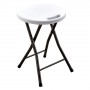 SGABELLO PIEGHEVOLE 'PARTY' cm 33 x  30 H 46 cm - col.bianco