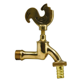 RUBINETTO ORNAMENTALE  GALLO  1/2 con maniglia