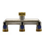 DERIVAZIONE IN METALLO A TRE VIE 3/4-3/4x3/4x3/4
