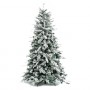 ALBERO DI NATALE INNEVATO 'ALASKA' h.210 cm - base 134 cm / 1876 rami