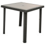 TAVOLO FIGARO RATTAN 80X80XH72CM TORTORA
