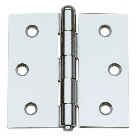CERNIERA IN ACCIAIO INOX ART.124IN mm. 76 x 76 - pz. 2