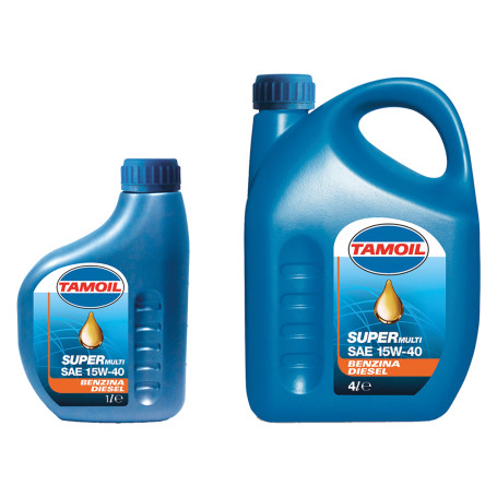 OLIO MOTORE PER AUTOVETTURE  TAMOIL SUPERM  15W40 - lt. 4