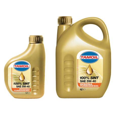 OLIO MOTORE PER AUTOVETTURE  TAMOIL 100% SINT  5W40 - lt. 1