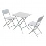 SET GIARDINO IN POLIETILENE ALTA DENSITA 'OLIENA' colore bianco