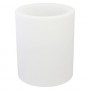 VASO TONDO 'VENUSIO LAMP' Ø cm 40xh.50 lt.16 ghiac./luce bia.