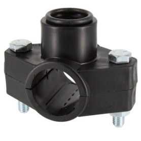 RACCORDO POLIPROP PRESA A STAFFA D 40MMX1\2 F