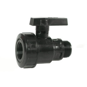 RACCORDO POLIPROP VALVOLA A SFERA MF 11\4