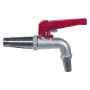 RUBINETTO A SFERA PER BOTTE IN LEGNO  diametro  int.10 - filet.20/14 mm - 1/4