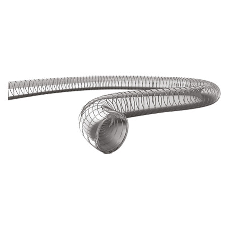 TUBO SPIRALATO ATOSSICO CON SPIRALE ACCIAIO  diametro  mm. 30 x mt. 50 -  diametro  est. 35