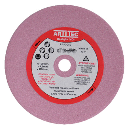 MOLA PER AFFILATRICE ELETTRICA  AR / AR-MP  foro  diametro  10 - sp. 4