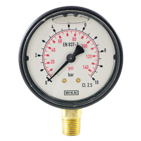 MANOMETRO CON GLICERINA  diametro  63 mm - 0/25 bar