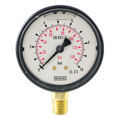 MANOMETRO CON GLICERINA  diametro  63 mm - 0/25 bar