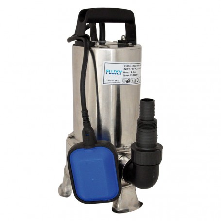 ELETTROPOMPA SOMMERGIBILE INOX 1100 watt - 15000 litri/h - hp 1