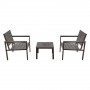 SET GIARDINO EFFETTO POLYWOOD 'OROSEI' colore nero