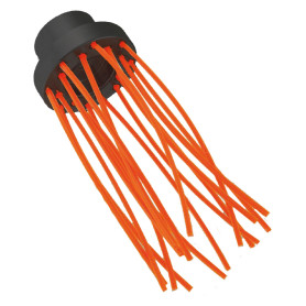 SPAZZOLA MULTIFILO SUPPORTO POLIMERO  BRUSH PA  16 fili -  diametro  80 mm