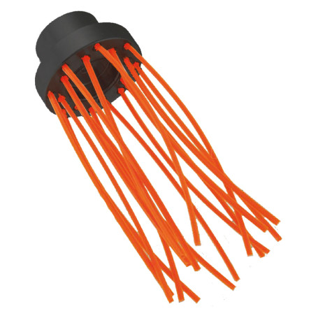 SPAZZOLA MULTIFILO SUPPORTO POLIMERO  BRUSH PA  16 fili -  diametro  80 mm