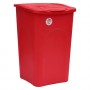 PORTABIANCHERIA TUTTO CHIUSO 'PRIMAVERA' Lt.50 cm 37 x 37 x H 56 rosso scuro