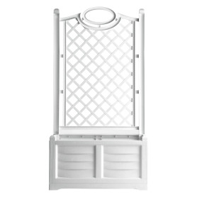 FIORIERA PVC RETTANGOLARE  SEPARE   colore bianco