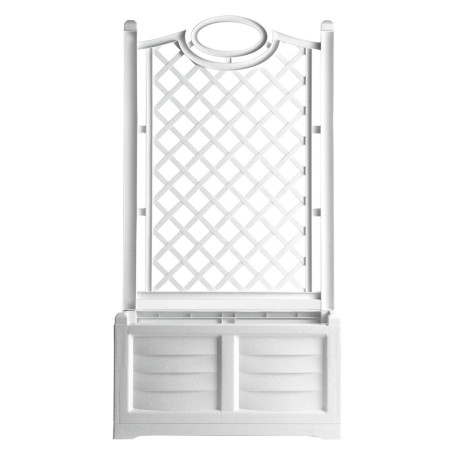 FIORIERA PVC RETTANGOLARE  SEPARE   colore bianco