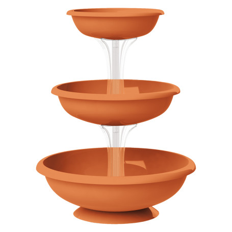 CIOTOLA PER FIORI  FONTANA   diametro  cm 30/40/50 - terracotta