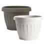 VASO TONDO  diametro  35 x h.26 Lt. 16 - bianco