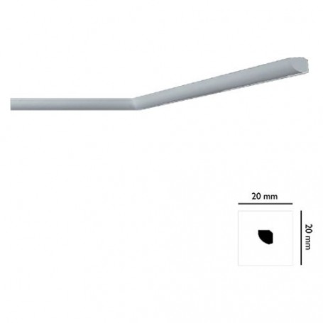 CORNICE DECORATIVA PER SOFFITTO mod. 'I715' - mm. 20x20