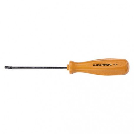CACCIAVITE PER TORX CON FORO T x mm 10 x 80 - manico mm 77 x  21