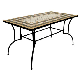 TAVOLO DECORO MOSAICO  CLASSIC I  cm 150 x 80 x h.73