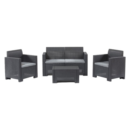 SET DA GIARDINO POLIPROPILENE  NEBRASKA II  bianco