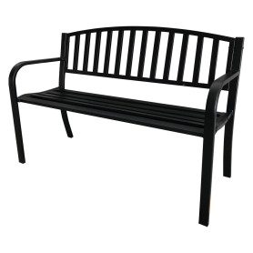 PANCHINA  LASIN  cm. 119 x 50 x h.75 - nera