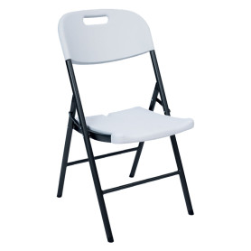 SEDIA PIC NIC PIEGHEVOLE  PARTY  cm 55 x 46 H 87 cm - col.bianco