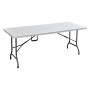TAVOLO PIC NIC PIEGHEVOLE  PARTY  cm 180 x 75 x h. 72 - colore bianco