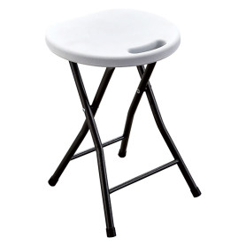 SGABELLO PIC NIC PIEGHEVOLE  PARTY  cm 33 x  30 H 46 cm - col.bianco