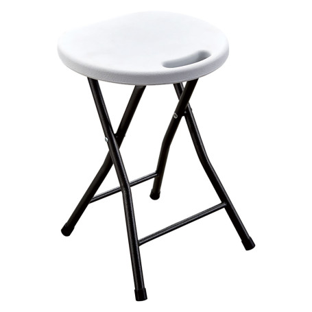 SGABELLO PIC NIC PIEGHEVOLE  PARTY  cm 33 x  30 H 46 cm - col.bianco