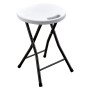 SGABELLO PIC NIC PIEGHEVOLE  PARTY  cm 33 x  30 H 46 cm - col.bianco