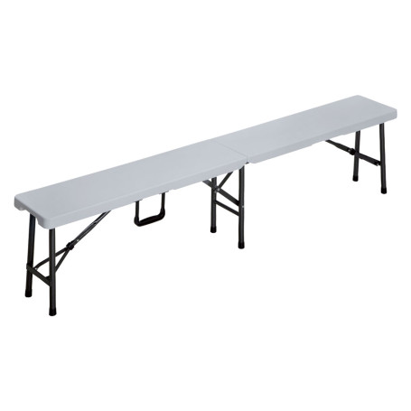 PANCA PIC NIC PIEGHEVOLE  PARTY  cm 180 x 25 H 42 cm - col.bianco