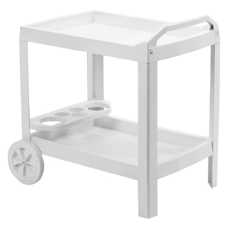 CARRELLO PORTAVIVANDE IN PLASTICA  ASTRO  Bianco