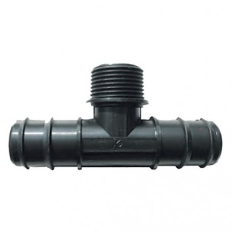 TEE A 90° CON FILETTO MASCHIO ø 32 x 1' x 32