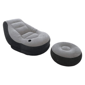 POLTRONCINA AIRBED  LOUNGE  CON POUFF cm 99 x 130 x 76