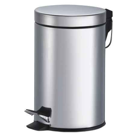 PATTUMIERA TONDA IN ACCIAIO h.26 -  diametro  20 cm