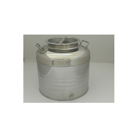 FUSTO OLIO ACCIAIO INOX 441 100 L AGGRAFFATO